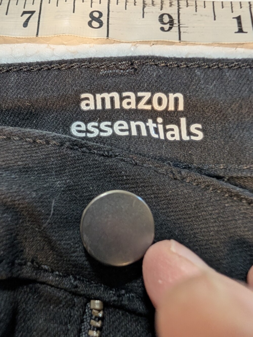 Denim Pencil Black Stretch Skirt  Amazon Essentials Size 10 NWT A-116 - Picture 11 of 13